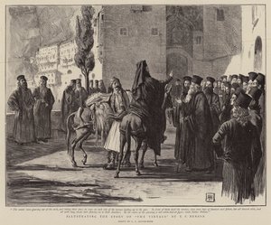 A szüret történetének illusztrálása E. F. Bensontól alkotó: George Percy Jacomb-Hood